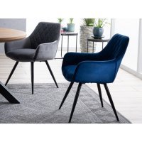 Scaun Tapitat LINEA VELVET Genarom SN Galebn / Bluvel 68